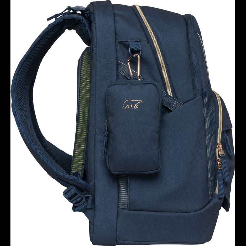 Beckmann Skoletaske Sport Air Blue G. Navy/guld 2