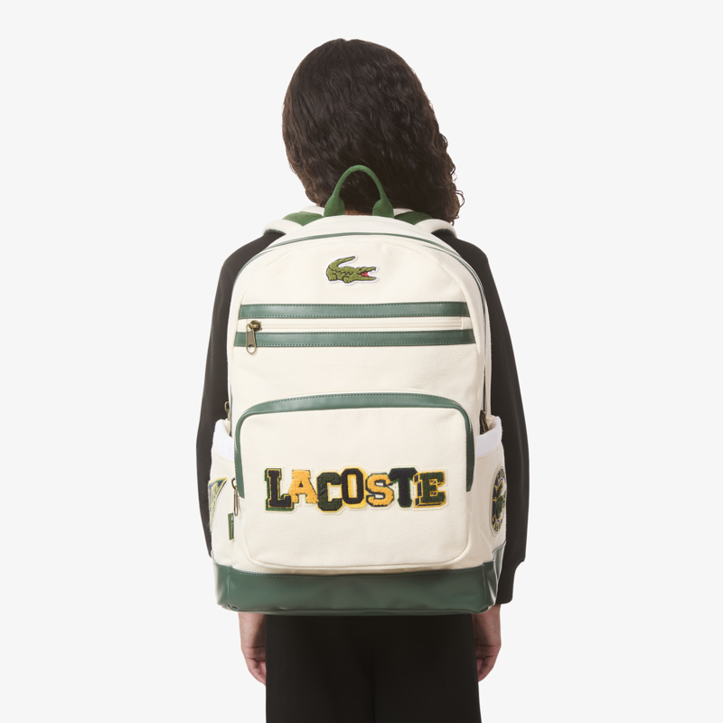 Lacoste Ryggsäck Varsity Vit/grön 2