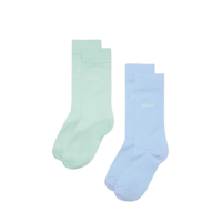 RAINS Strømper Logo Socks Blå/Grøn Str. 40