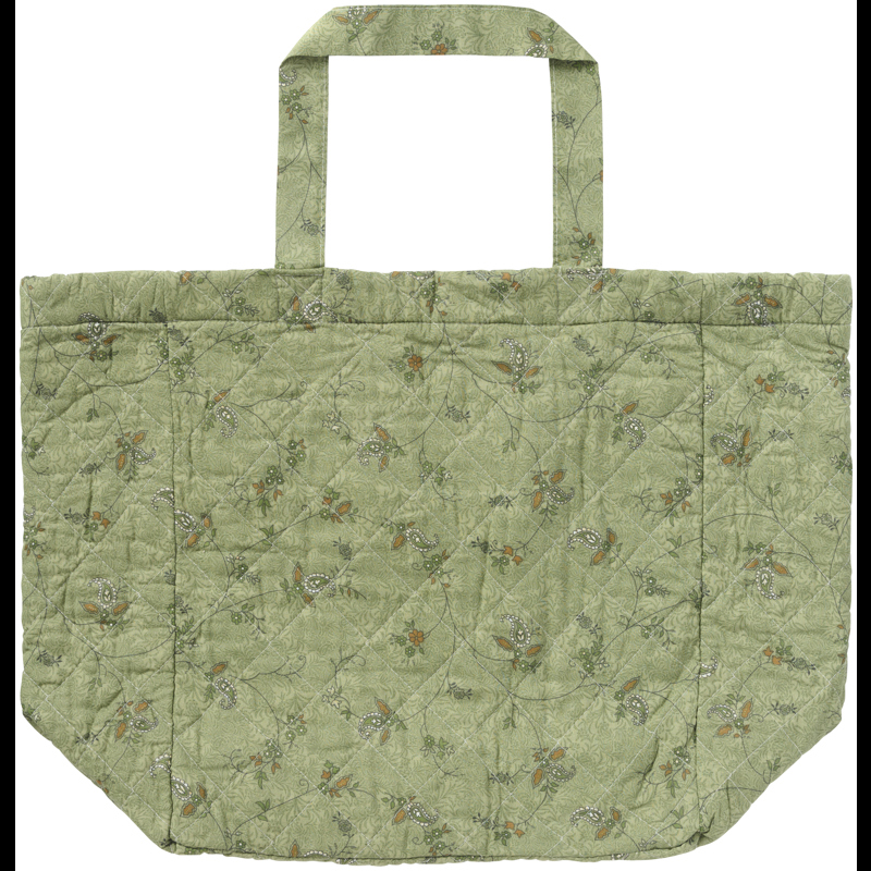 Ib Laursen Shopper Quiltet Grönt mönster 1