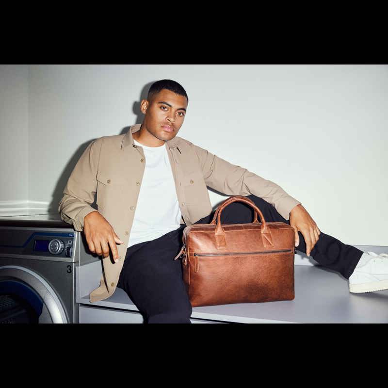 Tyler & Co Computertaske Denver Cognac 14" 7