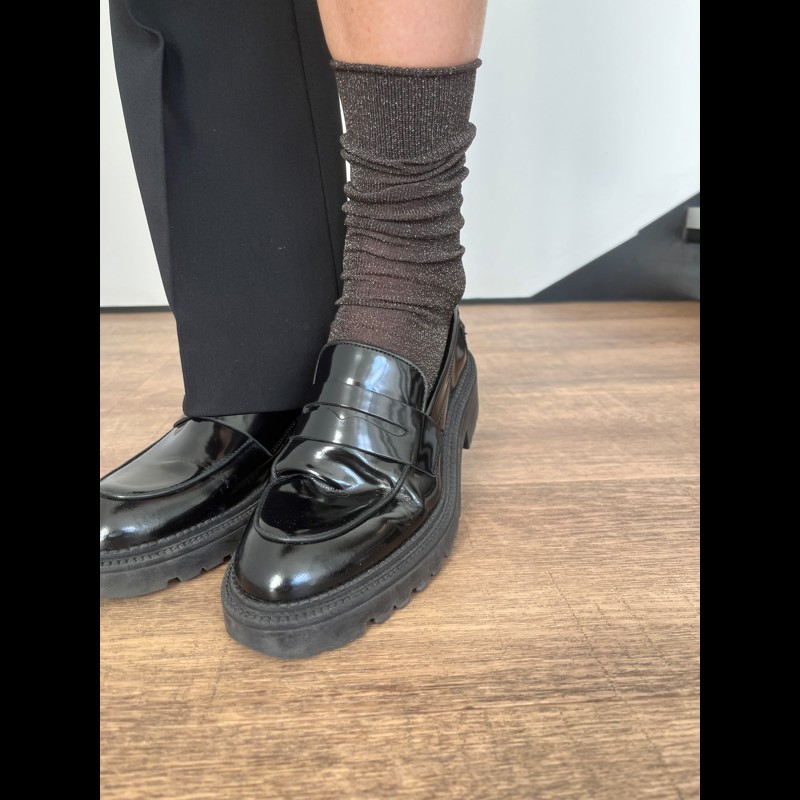 Conmé Strumpor Lurex M. Brun Str. 40-42 3
