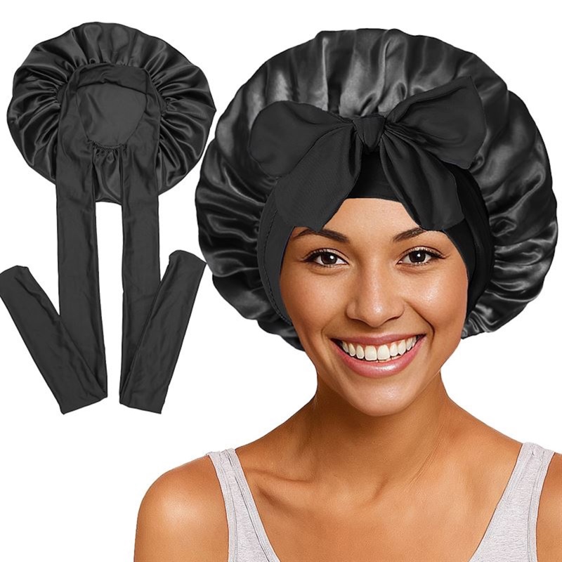 SOHO Bonett Satin Makena Svart 2