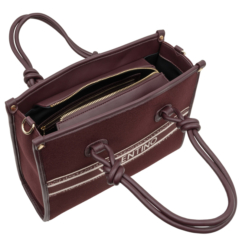 Valentino Bags Shopper Winter Aella Bordeaux 5