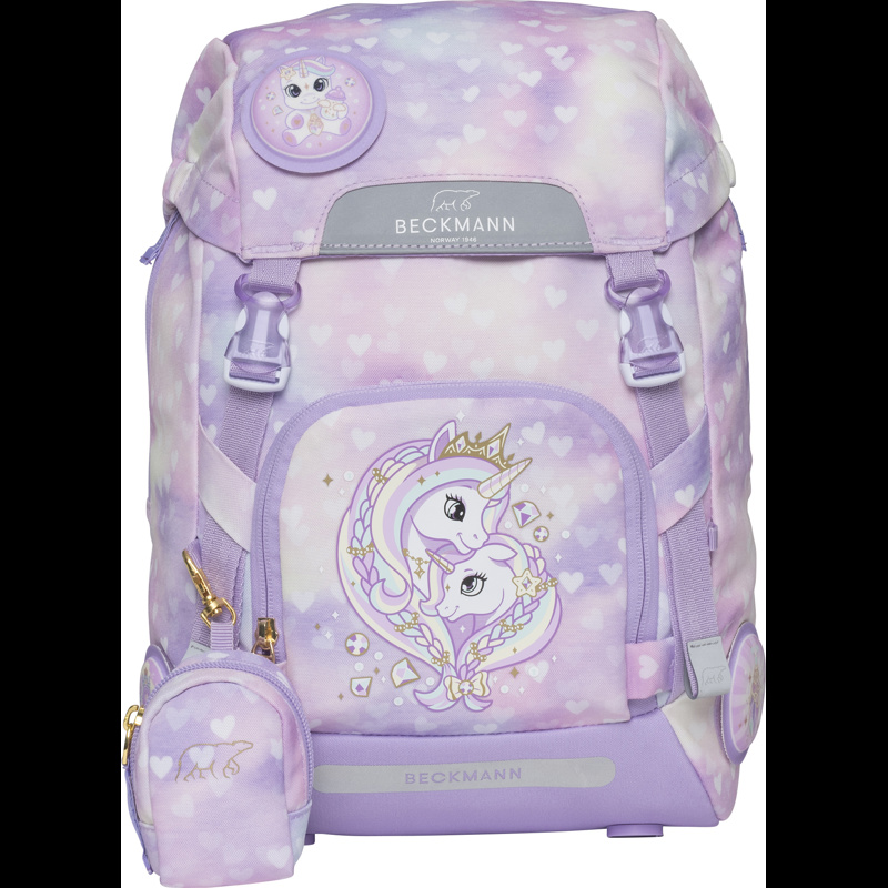 Beckmann Skolväska Classic Unicorn Pri Lila/rosa 1