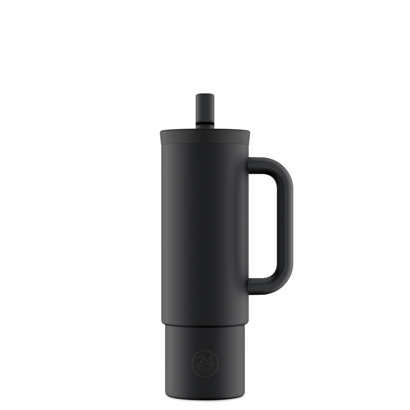 24Bottles Termosmugg Straw Cup Svart 1