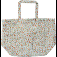 Ib Laursen Shopper Quiltet Blå Blomst 1