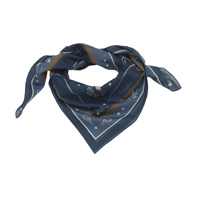 Maanesten Tørklæde Olena Navy 2