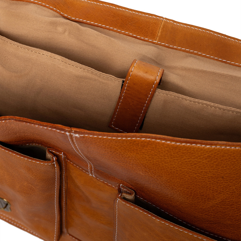RE:DESIGNED Computertaske Melia Big Cognac 16" 6