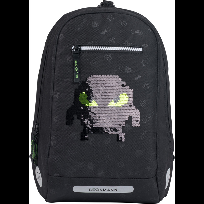 Beckmann Skolväskeset Classic Pixel Svart 8