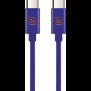 Go Travel Ledning Dual USB-C Connector Vit