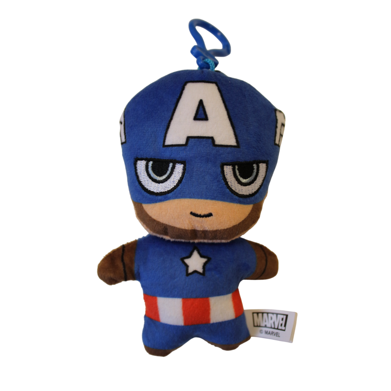 Marvel Bag Charm Captain America Blå/hvid