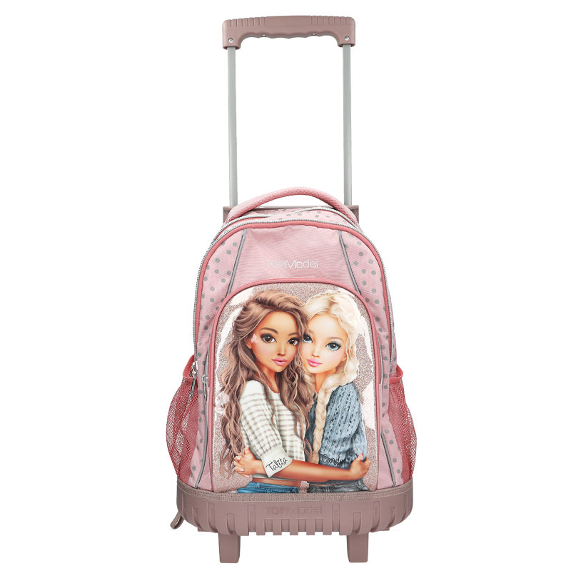 TOPModel Trolley Skoletaske Dots Sart Rosa 3