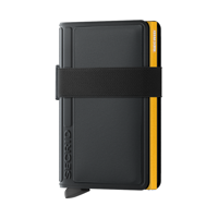 Secrid Korthold Bandwallet Sort/Gul 1