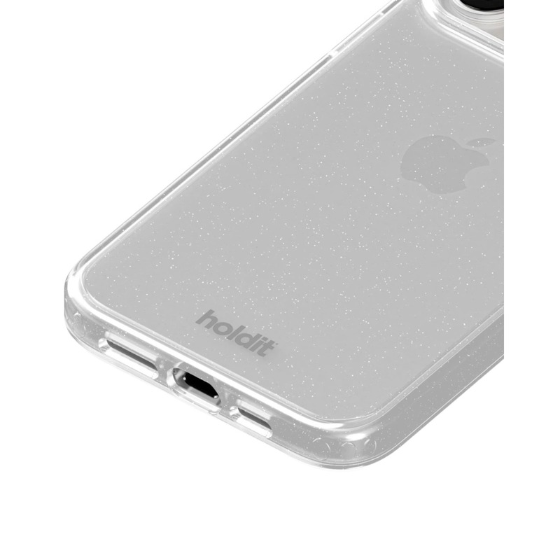 Holdit Mobilcover Glitter Hvid Iphone 15 Pro 4