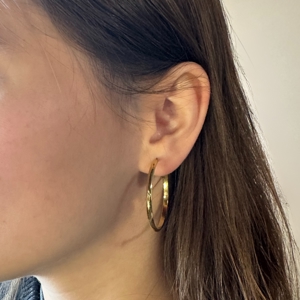 Conmé Øreringe Hoops Milano Small Guld alt image