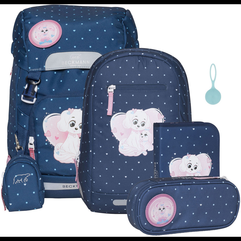 Beckmann Skolväskeset Pet Friends Blue M. blå 1