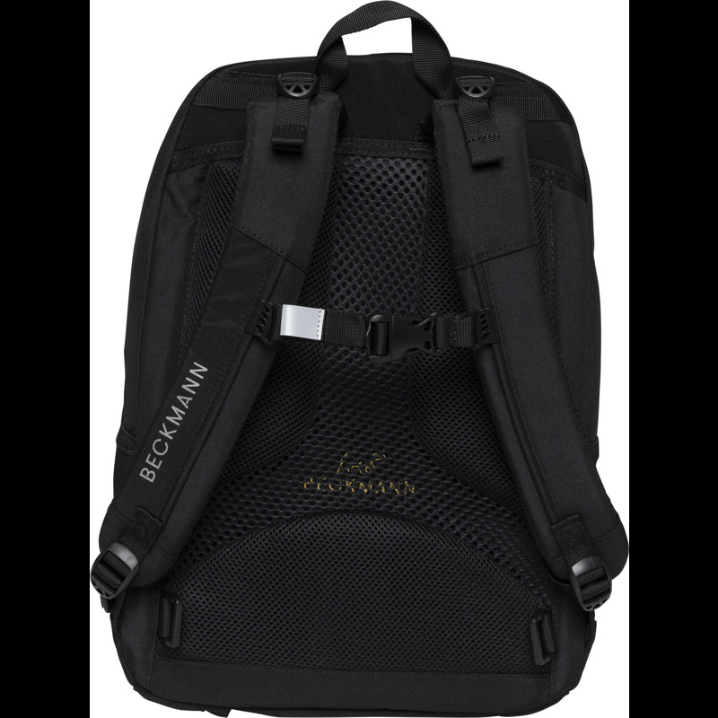 Beckmann Skoletaske Sport Jr Black Gold Sort Quilt 5