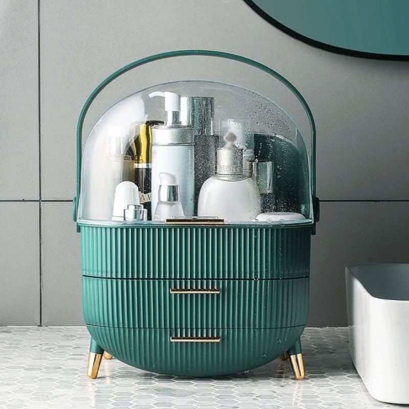 UNIQ Organizer makeup boks retro Mörkgrön 2