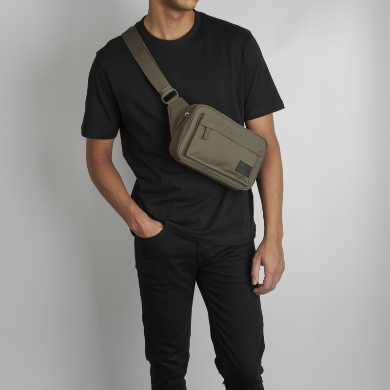 Tyler & Co Midjeväska Braga Bum Bag, Recy Oliv 2