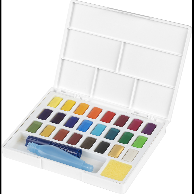 Faber-Castell Akvarellfärger m. Pensel 24 st Multi 2