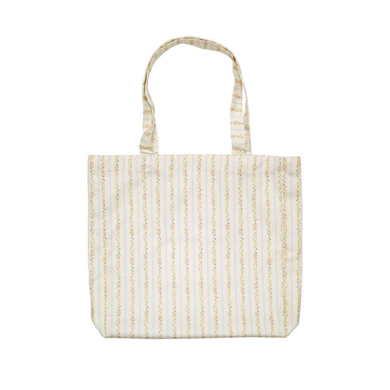 Maanesten Tygväska Canvas Summer Stripes Blå 2