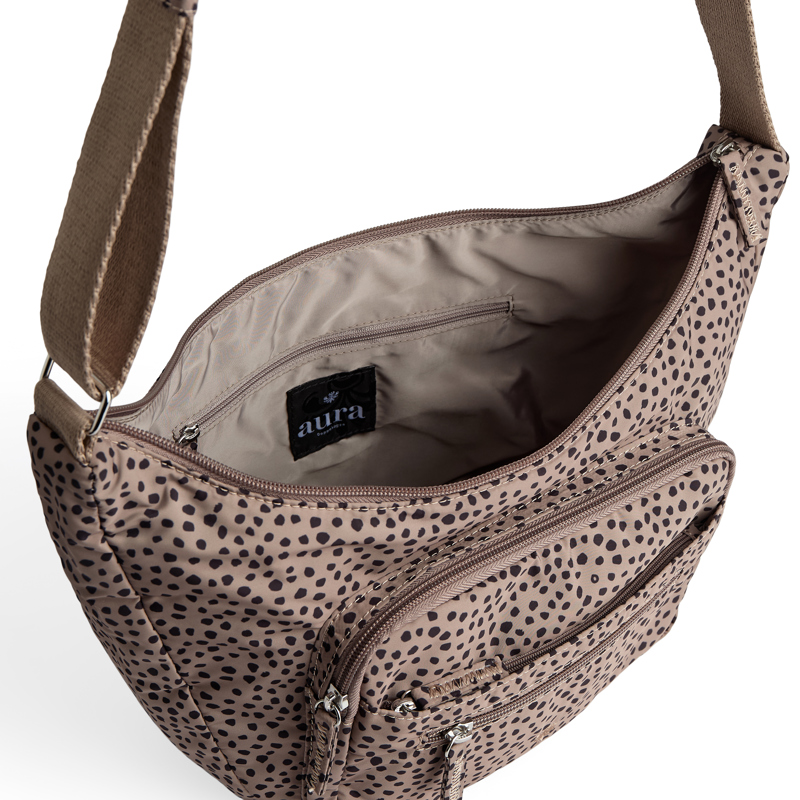 Aura Crossbody Catania Recycled Taupe/Svart 5