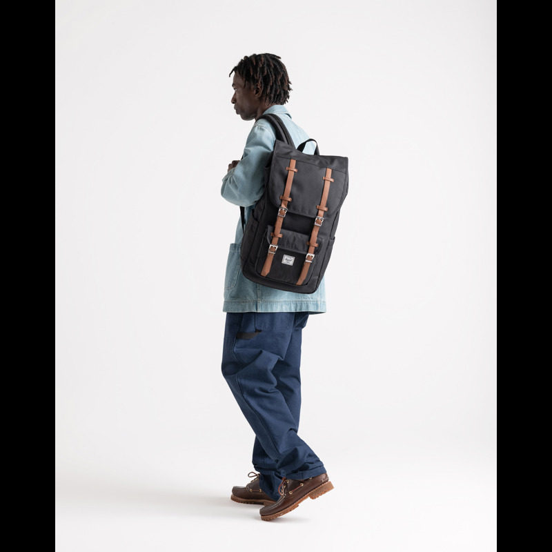 Herschel Rygsæk Little America Sort/Brun 15" 2
