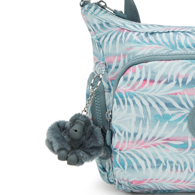 Kipling Crossbody Taske Gabb S Blå m/blomst 5