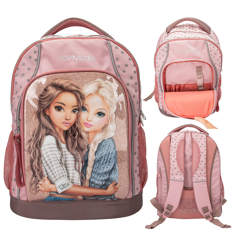 TOPModel Skoletaske Dots Sart Rosa 2