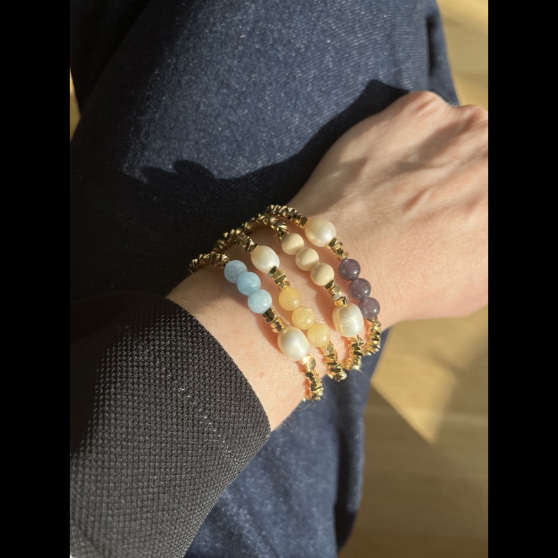 Conmé Armbånd Frida Pearl Creme 4