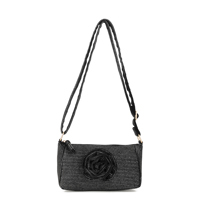 Conmé Crossbody Sille Rose Sort/sølv 1
