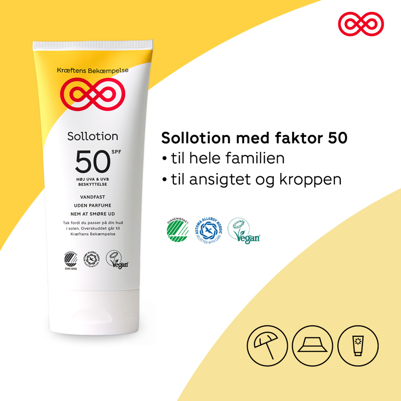 Kræftens Bekæmpelse Sollotion SPF 50 Vit 5