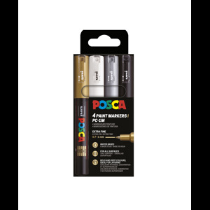 POSCA Pennor POSCA PC-1M 4-pack Multi