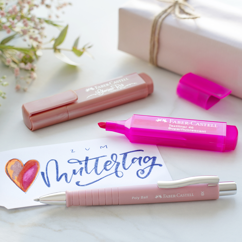 Faber-Castell Kuglepen Poly Ball XB Rosa 3