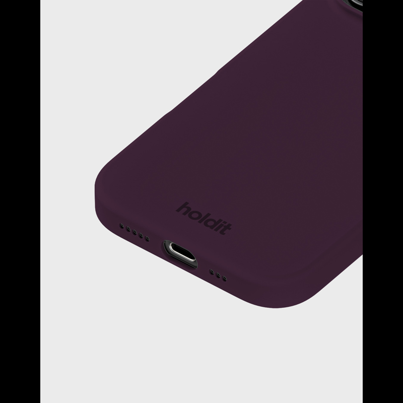Holdit Mobilcover Deep Plum Blomme Iphone 16 Pro 3