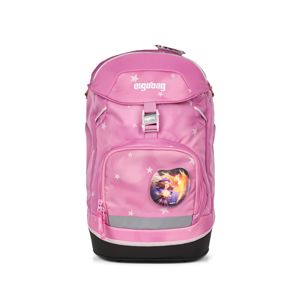 Ergobag Skoleväska Prime CloudBear Rosa med stjärnor