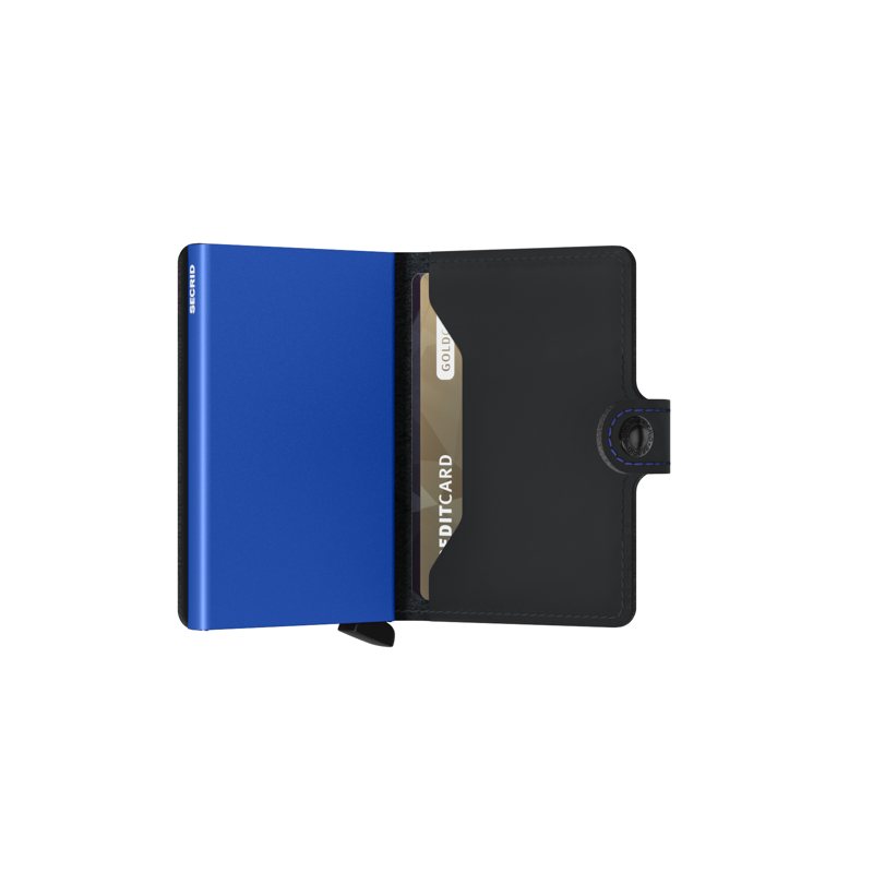 Secrid Korthållare Mini Wallet Svart/Marinblå 4