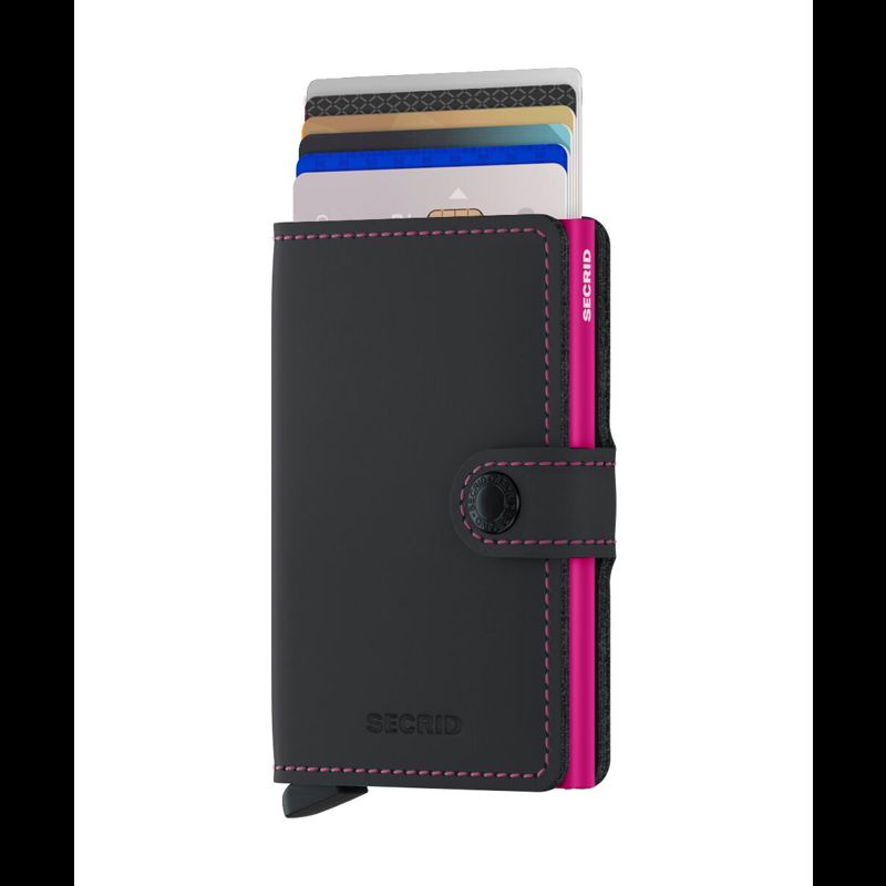 Secrid Kortholder Mini wallet Sort/pink 1