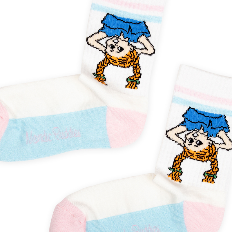 Nordic Buddies Strumpor Pippi  Vit Str. 36-42 3