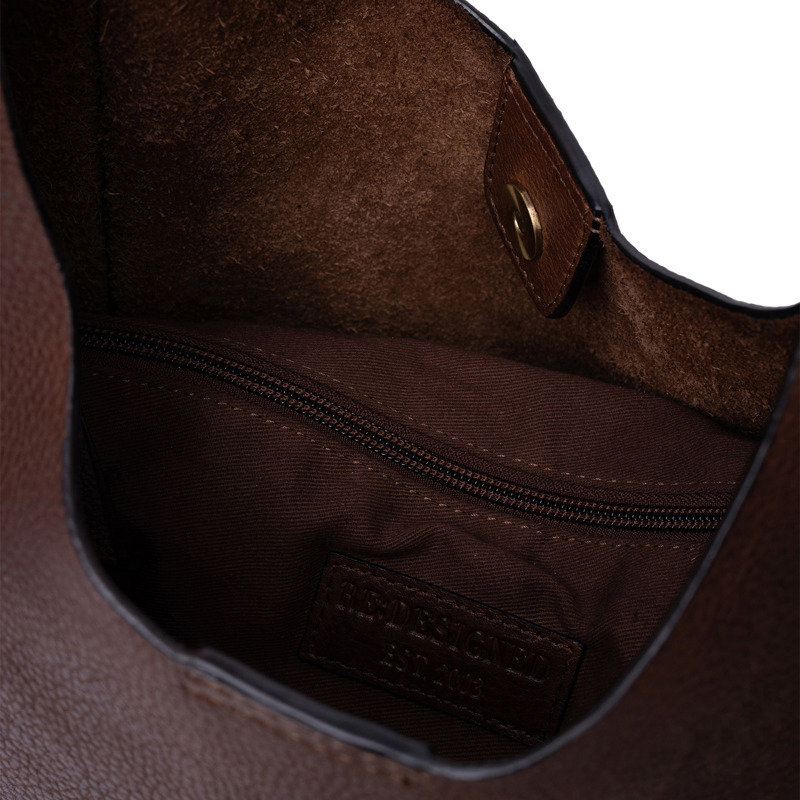 RE:DESIGNED Axelväska Siv Small Brun 6