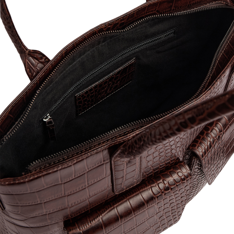 MARKBERG Datorväska KelseyMBG Croco M. Brun 14" 8