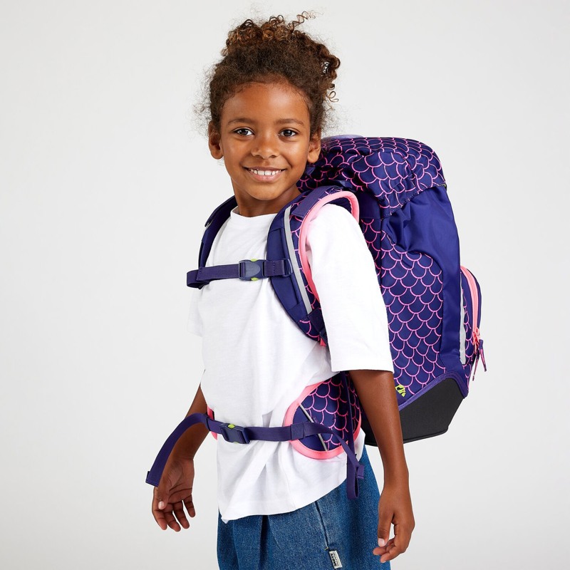 Ergobag Skoletaske Prime Pearl DiveBea Blå m/hvide prikker 6