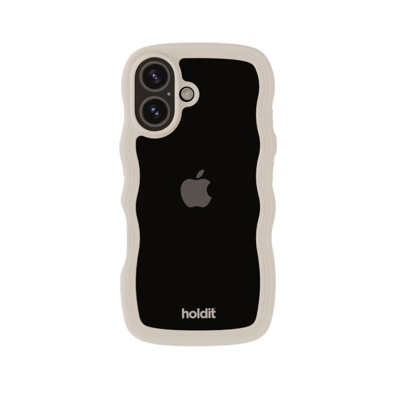 Holdit Mobilcover Wavy Beige Iphone 16 Plus 2