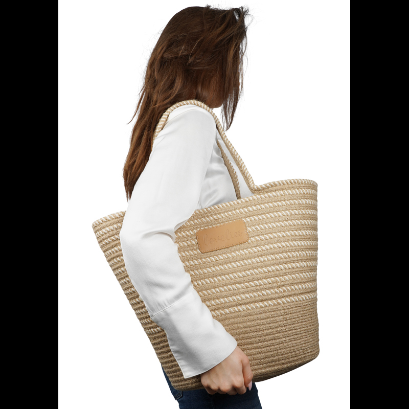 Lovelies Strandtaske Paraiso L Beige 1