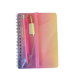 Den Anteckningsbok m skrivmaterial Rosa alt image