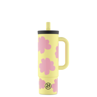 24Bottles Termosmugg Straw Cup Citrus Gul 1