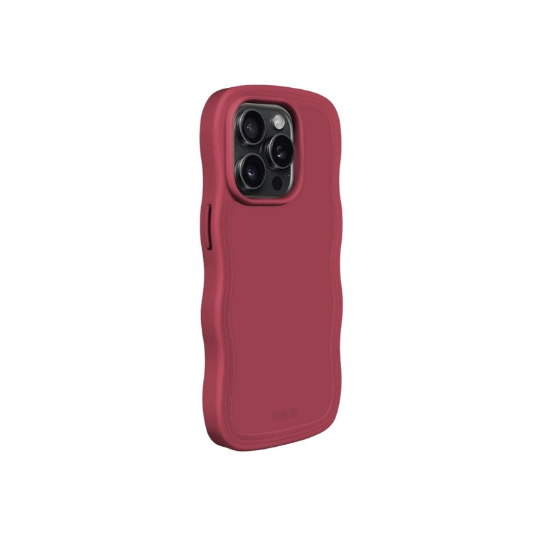 Holdit Mobilcover Wavy Rød iPhone 14 Pro 2