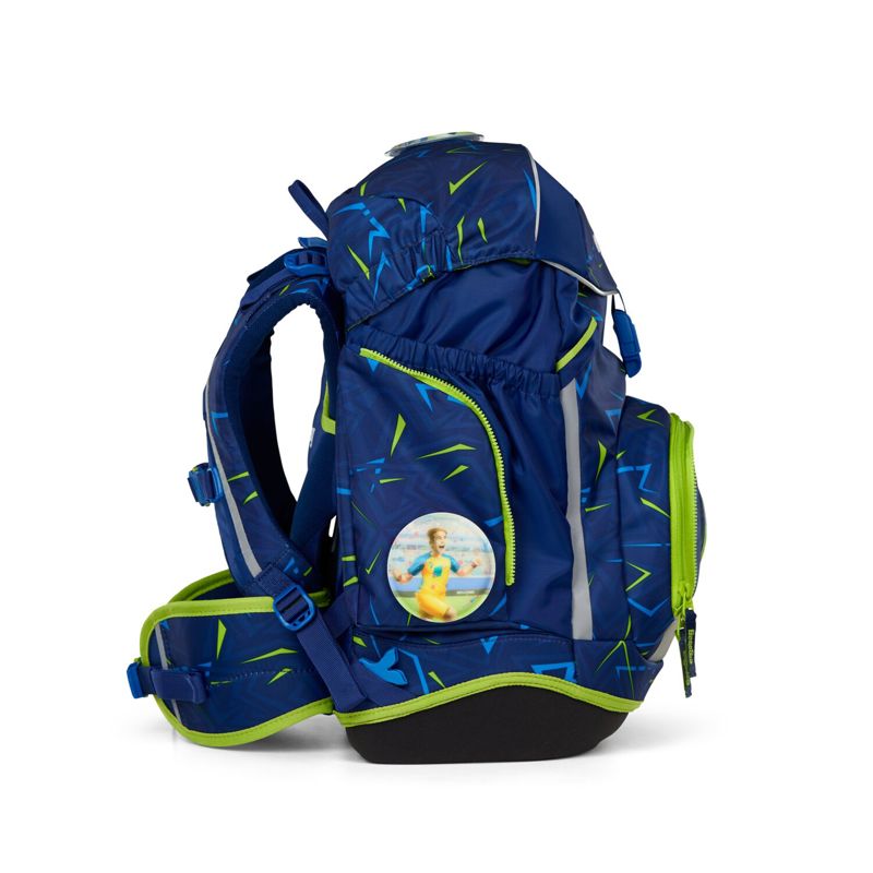Ergobag Skoletaskesæt Pack Front Run Blå/Grøn 4