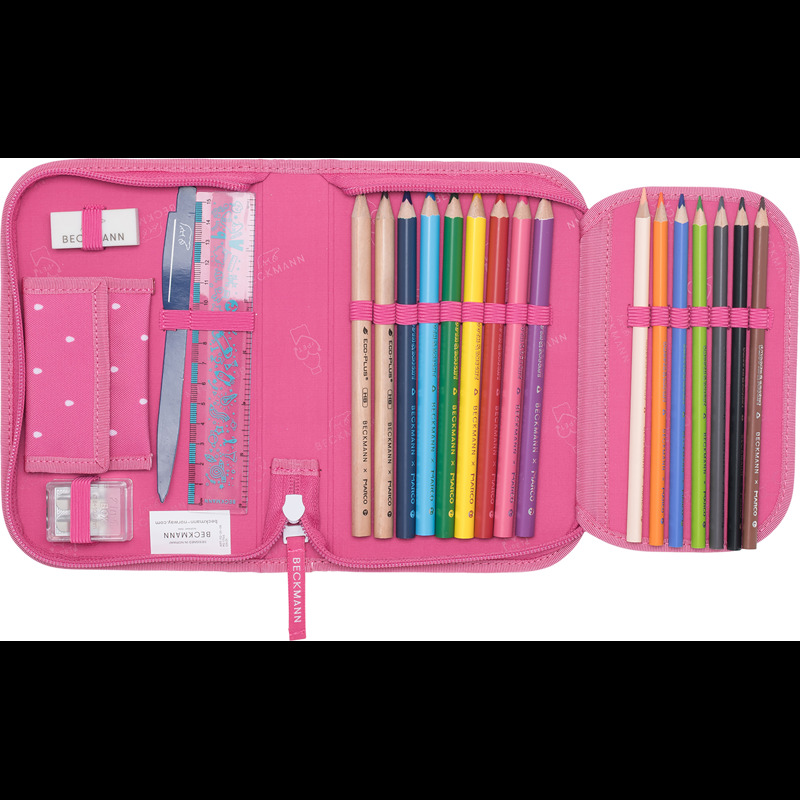 Beckmann Skolväskeset Active Air Straw Rosa mönster 8